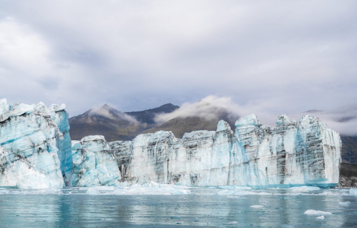 Jokulsarlon glacier lagoon in Iceland on a sunny day. Jokulsarlon glacier lagoon in Iceland on a sunny day. . High quality photo