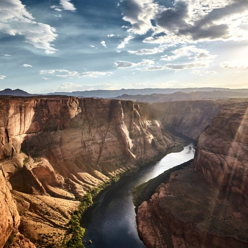 A beautiful scenery of the Horseshoe Bend in Arizona, USA